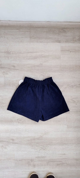 Short en velours Marine Neuf