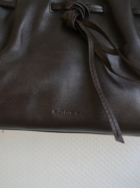 Sac en cuir cannage Lancel