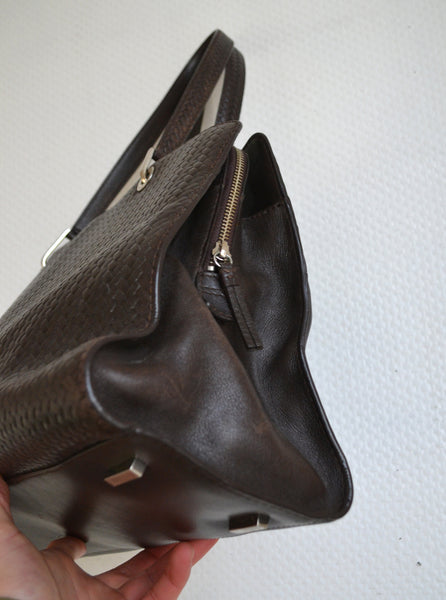 Sac en cuir cannage Lancel