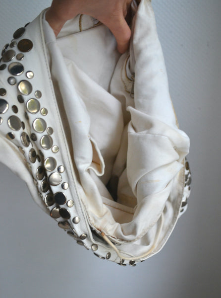 Sac en cuir blanc