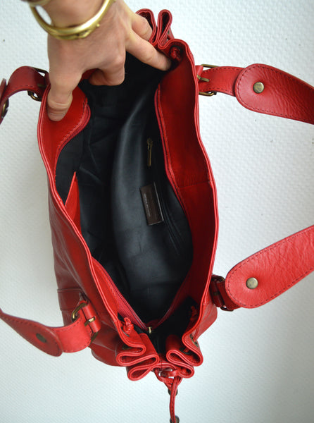 Sac Rouge en cuir