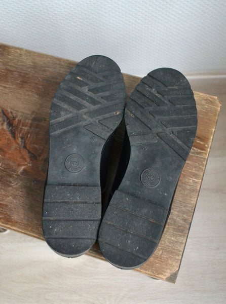 Derbies vintage en cuir T39