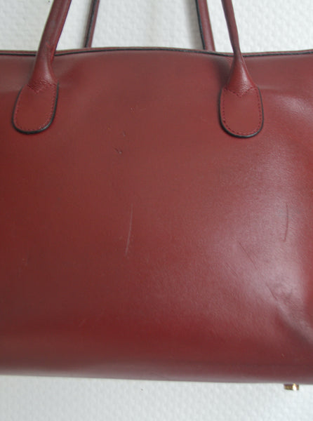 Sac cuir bordeaux Lancaster