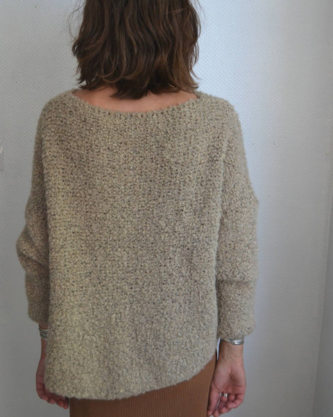 Pull laine bouclée