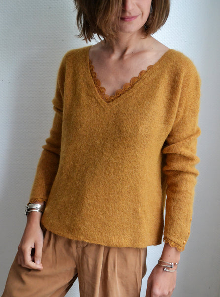Pull  Moutarde Lorette Sézane