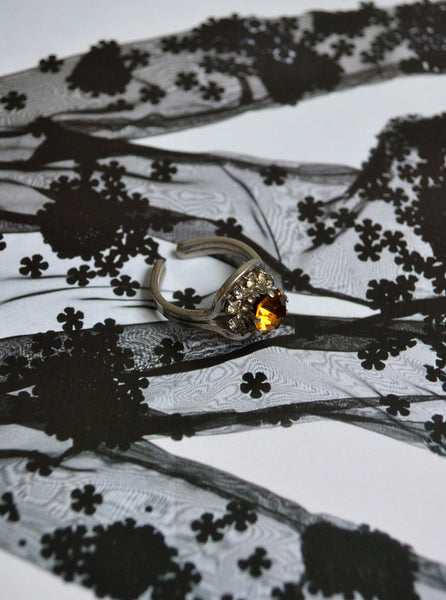 Bague Ambre Art Déco