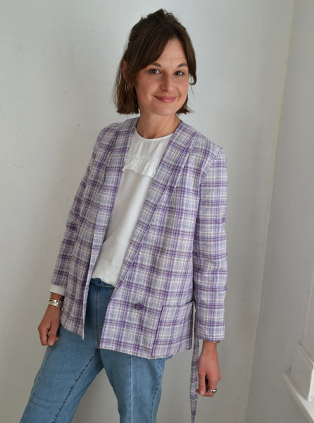 Veste Blazer Vintage Lilas