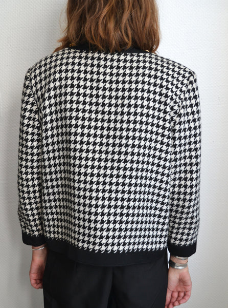 Veste Blazer Pied de Poule Vintage
