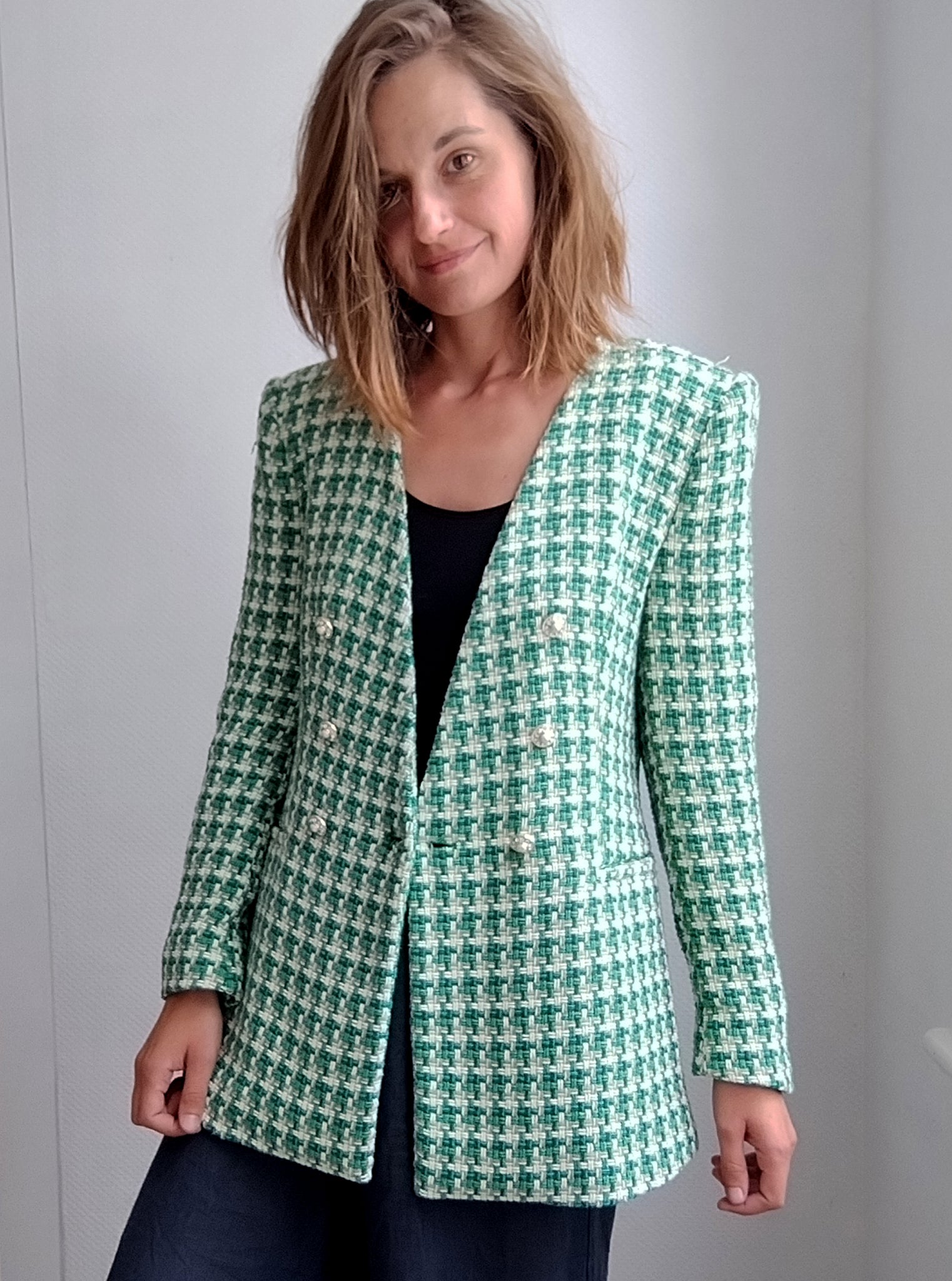Blazer Tweed Vert