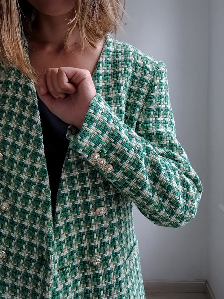 Blazer Tweed Vert