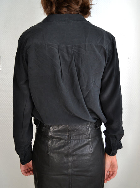 Blouse à lacets en soie The Kooples