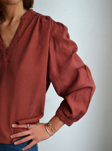 Blouse Bordeaux Monoprix