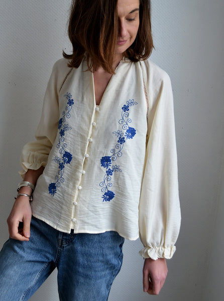 Blouse brodée Lajoly