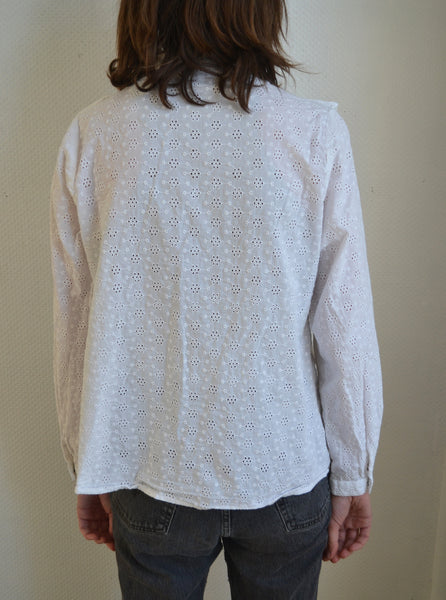 Blouse Broderies Anglaises Volants
