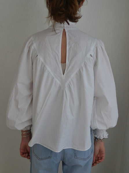 Blouse Blanche broderies