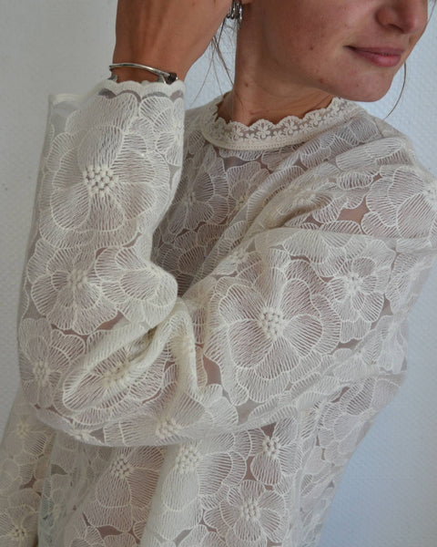 Blouse Fleurs Broderies