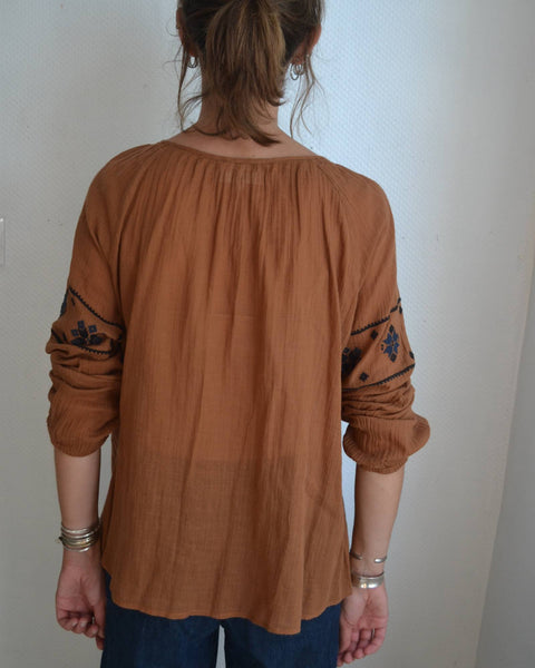 Blouse broderies Sud Express