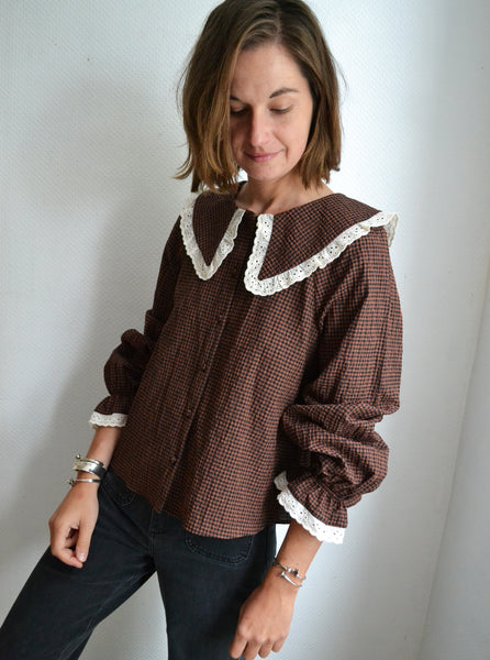Blouse Carreaux Col XL