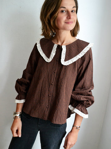 Blouse Carreaux Col XL