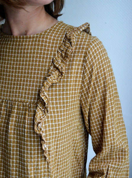 Blouse Carreaux Curry