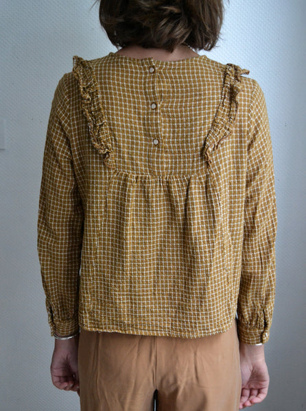 Blouse Carreaux Curry