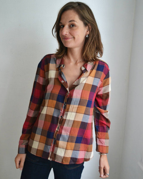 Blouse carreaux Multicolore