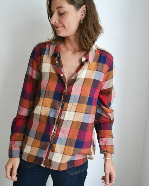Blouse carreaux Multicolore