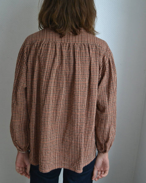 Blouse Carreaux Volants