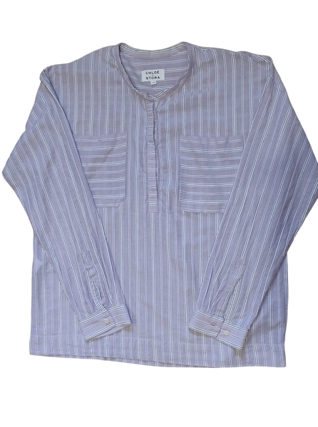 Blouse Rayée Lilas Chloé Stora