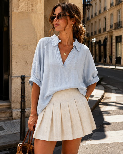 Blouse ciel Italienne