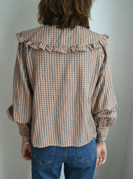 Blouse Carreaux Col XL Petite Mendigote