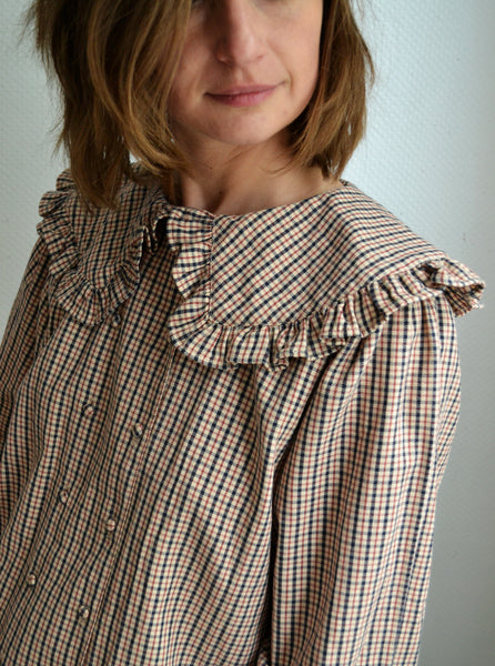 Blouse Carreaux Col XL Petite Mendigote