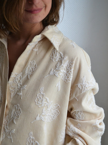 Blouse Côtelée Brodée Bisou's Project