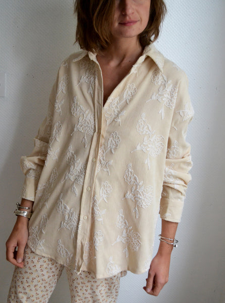 Blouse Côtelée Brodée Bisou's Project