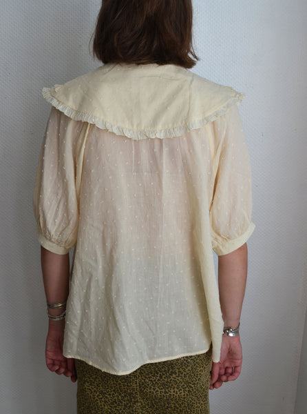 Blouse Crème Col XL