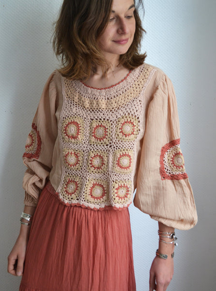 Blouse Crochet Patchwork