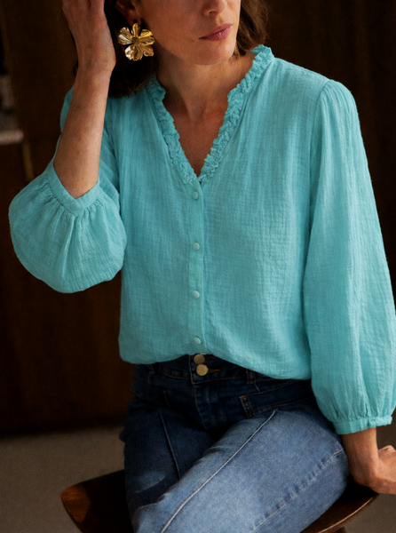 Blouse Cyan