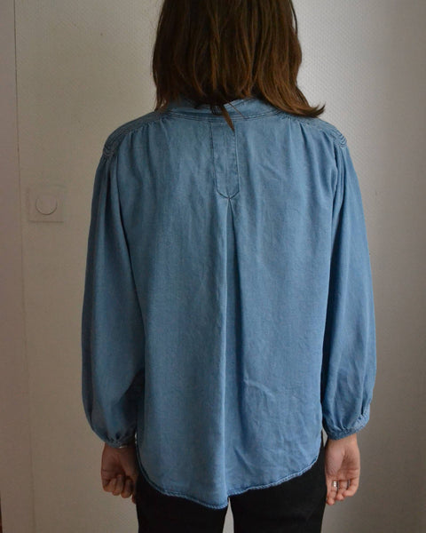 Blouse Denim Manches Ballon