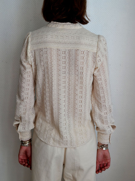 Blouse écrue Dentelle
