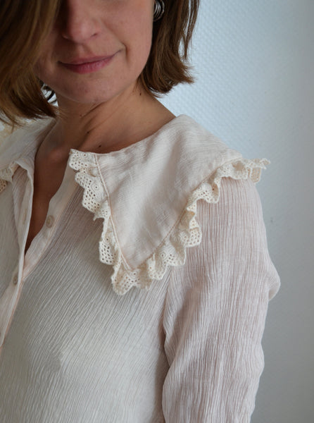 Blouse Col XL écrue