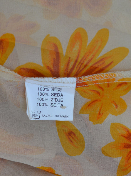 Blouse en Soie Fleurie