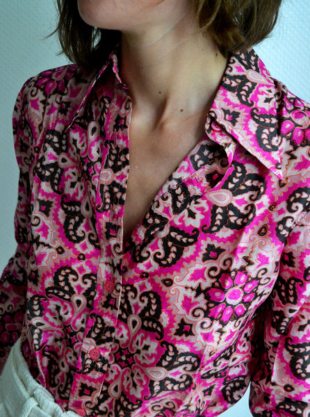 Chemise en soie India