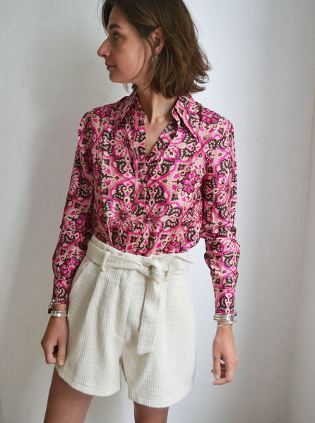 Chemise en soie India