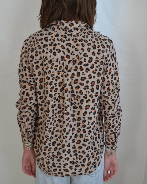 Blouse en Soie Léopard