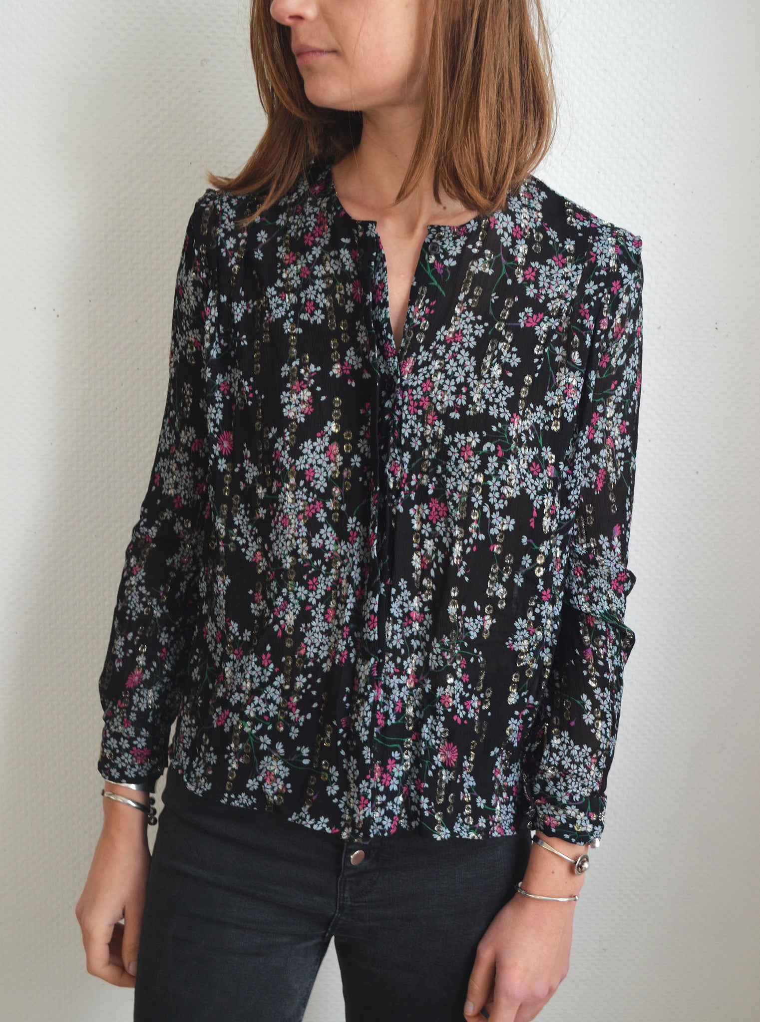 Blouse fleurie Claudie Pierlot