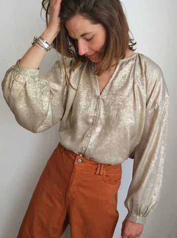 Blouse Fluide Dorée