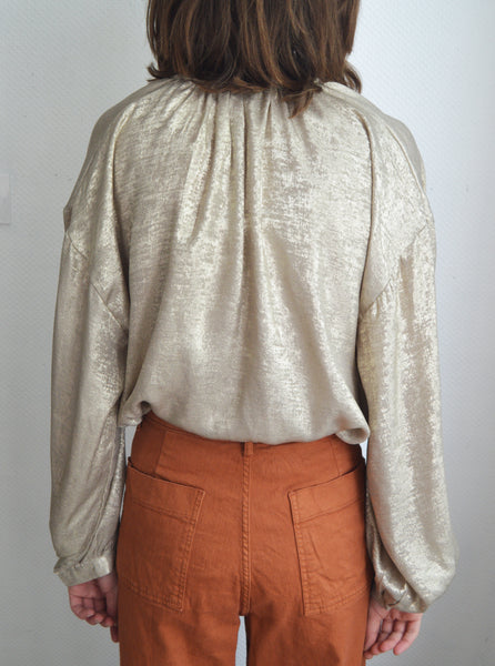 Blouse Fluide Dorée