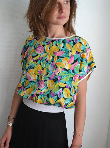 Blouse Vintage fruit de la passion