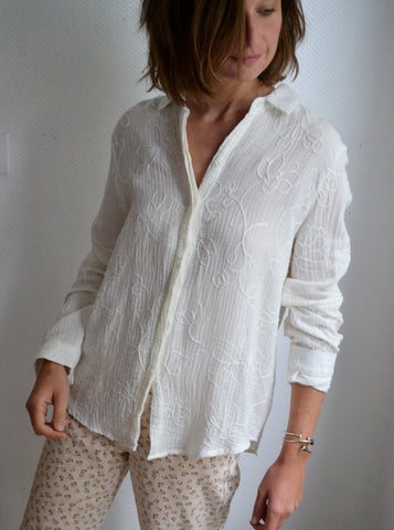 Blouse Gaze de Coton Broderies