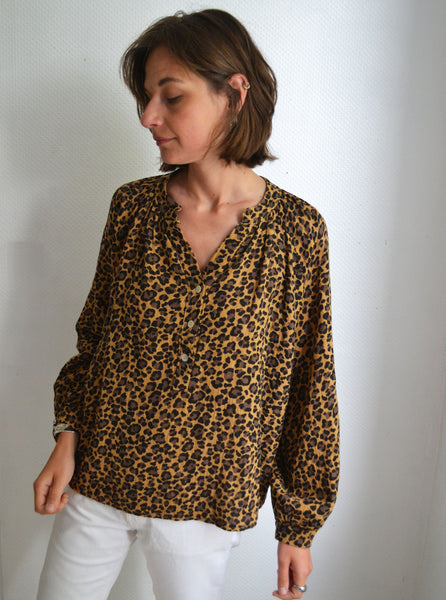 Blouse Léopard Gaze de Coton